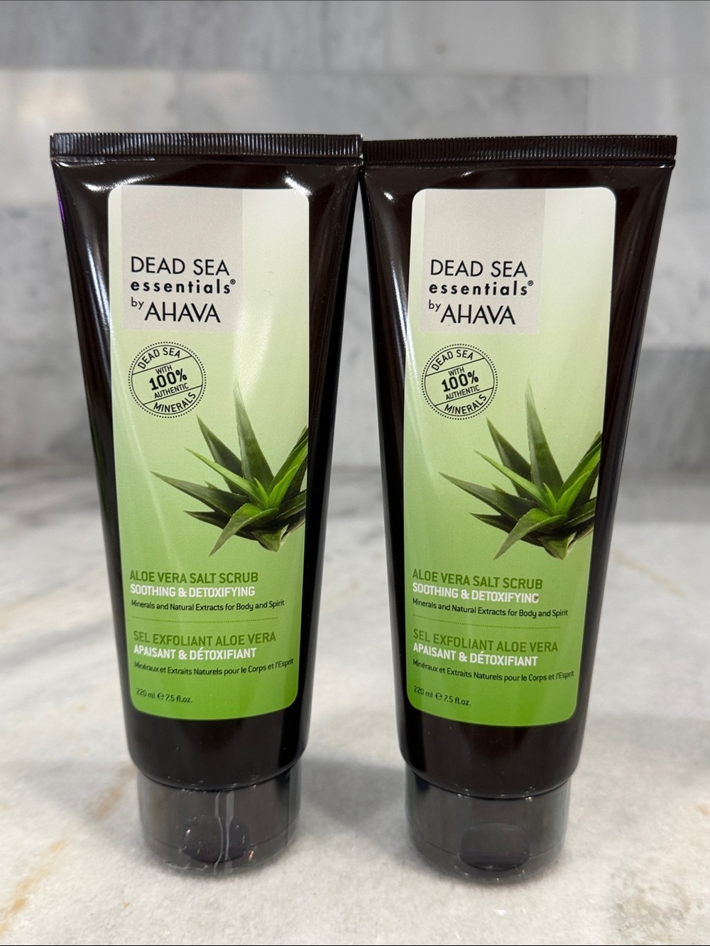 AHAVA Dead Sea Essentials Aloe Vera Salt Scrub 2 PK Bundle PRICE FIRM!!!